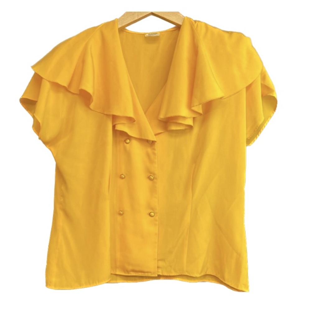 Vintage Elite Blouse w/ruffle collar